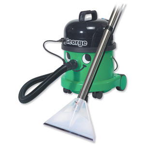 Numatic George Vacuum Cleaner All-in-One 1200W 15L Dry 9L Wet 8.8kg W355xD355xH515mm Green Ref GVE370A26 Ident: 582D