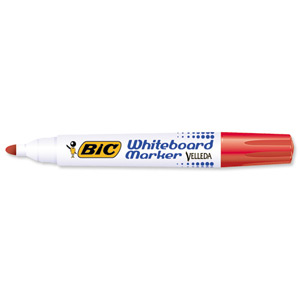 Bic Velleda 1701 Whiteboard Marker Bullet Tip Line Width 1.5mm Red Ref 1199170103 [Pack 12] Ident: 97C