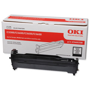 OKI Laser Drum Unit Page Life 15000pp Black Ref 43460208