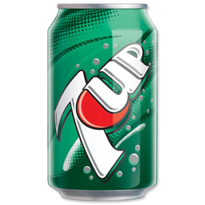 7UP Regular Soft Drink Can 330ml Ref A01095 [Pack 24] Ident: 624A