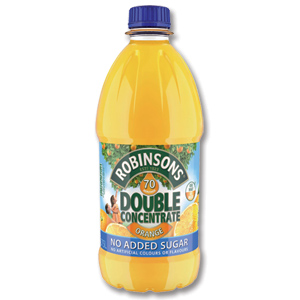 Robinsons Squash Double Concentrate No Added Sugar 1.75 Litres Orange Ref A02115 [Pack 2] Ident: 624C