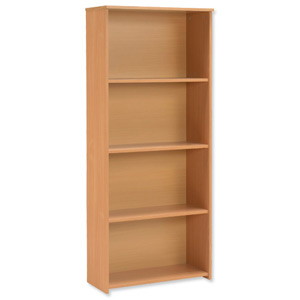 Trexus Basics Budget Bookcase Tall W740xD340xH1770mm Beech