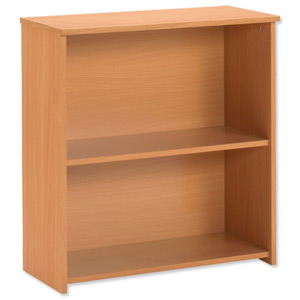 Trexus Basics Budget Bookcase Low Height W740xD340xH822mm Beech Ident: 441B