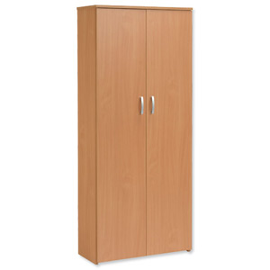 Trexus Basics Budget Cupboard with 2 Doors Tall W740xD340xH1770mm Beech Ident: 441C