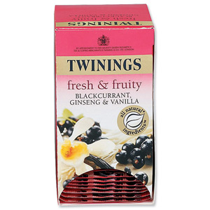 Twinings Infusion Tea Bags Individually-wrapped Blackcurrant Burst Ref A07556 [Pack 20] Ident: 610A