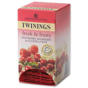 Twinings Infusion Tea Bags Individually-wrapped Cranberry and Raspberry Ref A01865 [Pack 20] Ident: 610A