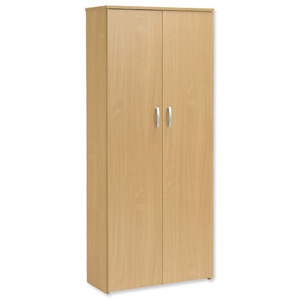 Trexus Basics Budget Cupboard with 2 Doors Tall W740xD340xH1770mm Oak Ident: 441C