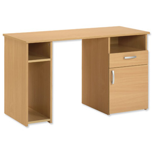 Trexus Basics Premium Work Station Desk W1200xD500xH720mm Oak Ident: 443D