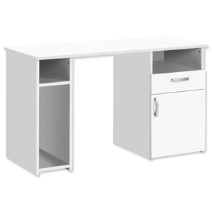 Trexus Basics Premium Work Station Desk W1200xD500xH720mm White