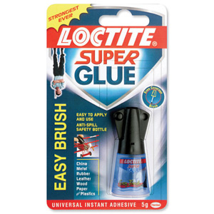 Loctite Super Glue Easy Brush in Anti-spill safety Bottle 5g Ref 87819150