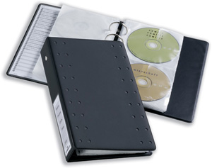 Durable CD and DVD Pocket for Index 20 Ring Binder Capacity 2 Disks Clear Ref 5203/19 [Pack 5]
