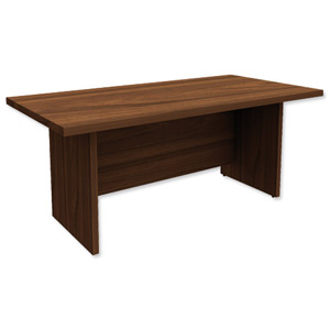 Adroit Virtuoso Executive Rectangular Managers Desk W1800xD900xH750 Dark Walnut Ident: 421A