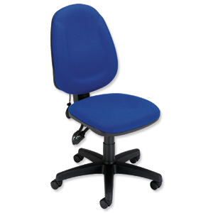 Trexus Plus High Back Asynchronous Posture Chair Seat W460xD450xH460-590mm Back H510mm Blue