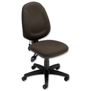 Trexus Plus High Back Asynchronous Posture Chair Seat W460xD450xH460-590mm Back H510mm Charcoal Ident: 394B