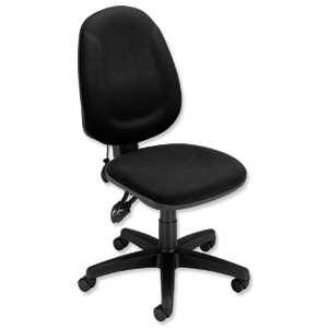 Trexus Plus High Back Asynchronous Posture Chair Seat W460xD450xH460-590mm Back H510mm Black Ident: 394B