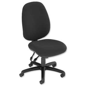 Trexus Heavy Duty Wellington 24/7 Operator Chair Seat W500xD490xH460-580mm Black Ident: 406A