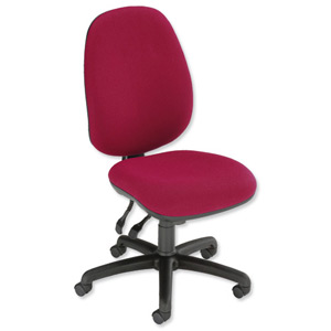 Trexus Heavy Duty Wellington 24/7 Operator Chair Seat W500xD490xH460-580mm Burgundy