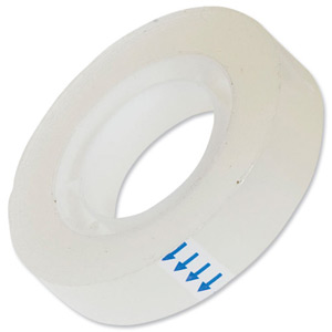 5 Star Clear Tape Roll Small Easy-tear Polypropylene 40 Microns 12mm x 33m [Pack 12] Ident: 358F