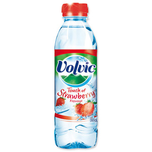 Volvic Touch Of Fruit Water Bottle 500ml Strawberry Ref 16438 [Pack 24] Ident: 623A