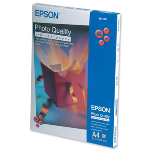 Epson Photo Quality Inkjet Paper Matt 104gsm Max.1440dpi A4 Ref S041061 [100 Sheets] Ident: 785F