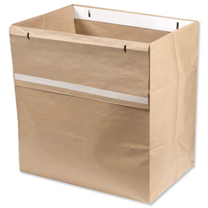 Rexel Recyclable Paper Shredder Sack for Auto250 40 Litre Ref 1765029EU [Pack 20] Ident: 653E