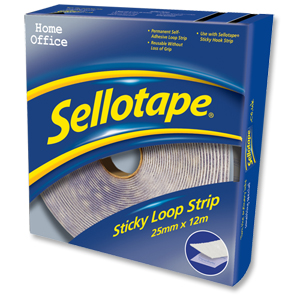 Sellotape Sticky Loop Strip 25mmx12m White Ref 1445182 Ident: 354D