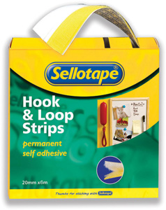 Sellotape Sticky Hook and Loop 20mmx6m Ref 1445180 Ident: 354D