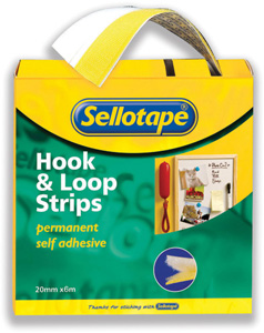 Sellotape Sticky Hook and Loop 20mmx6m Ref 1445180