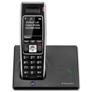 BT Diverse 7410 Plus DECT Telephone Cordless SMS 200-entry Directory 10 Calls List Ref 060745 Ident: 674B