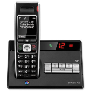 BT Diverse 7450 Plus DECT Telephone Cordless SMS SIM Read/Write TAM 27min 200-entry Directory Ref 060746 Ident: 674C