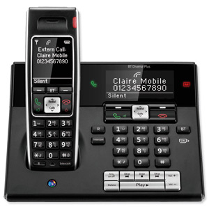 BT Diverse 7460 Plus DECT Telephone Cordless SMS SIM Read/Write TAM 27min 200-entry Directory Ref 060747 Ident: 674D