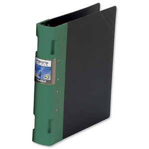 Guildhall GLX Ergogrip Binder Capacity 400 Sheets 4x 2 Prong 55mm A4 Green Ref 4536Z [Pack 2]