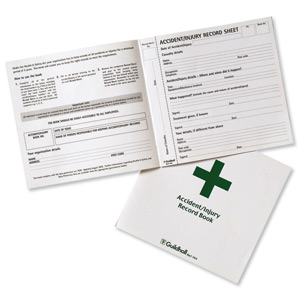 Guildhall Accident Book 20 Pages 210x200mm Green and White Ref T44Z [Pack 5] Ident: 51C