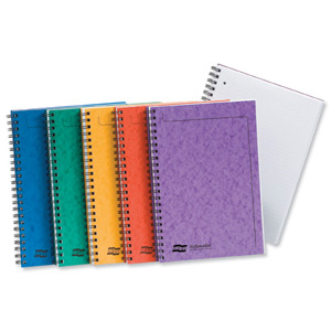 Europa Notemaker Book Sidebound Ruled 90gsm 120 Pages A4 Assorted A Ref 4860Z [Pack 10] Ident: 41D