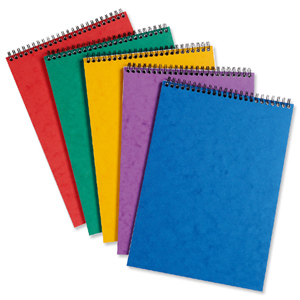 Europa Notemaker Pad Headbound Ruled 80gsm 120 Pages A4 Assorted A Ref 4870Z [Pack 10] Ident: 41D