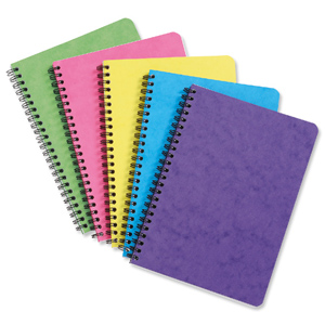 Europa Notemaker Book Sidebound Ruled 80gsm 120 Pages A5 Assorted C Ref 3155Z [Pack 10] Ident: 41E