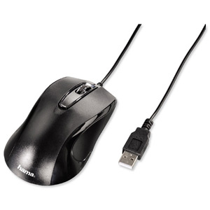 Hama AM-5200 Mouse Three-Button Scrolling USB Optical 800dpi Ref 86530 Ident: 736G