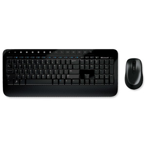 Microsoft 2000 Cordless Desktop Keyboard 128-bit Encryption and BlueTrack Optical Mouse Ref M7J-00020 Ident: 735C