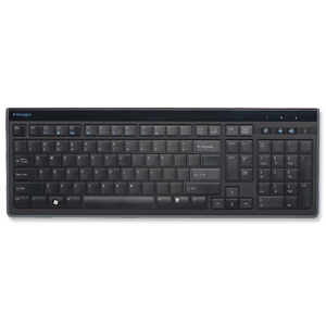 Kensington Advance Fit Slimtype Keyboard Tilting USB Wired 1900mm Lead Ref K72357UK