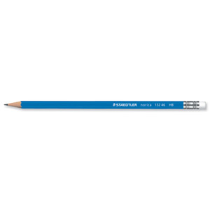 Staedtler Norica Pencil With Eraser Tip HB Ref 132 46 [Pack 12] Ident: 102C