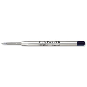Parker Ball Pen Refill Fine Point Black Ref S0909530 [Pack 12]