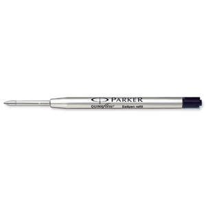 Parker Ball Pen Refill Medium Point Black Ref S0909550 [Pack 12] Ident: 86F