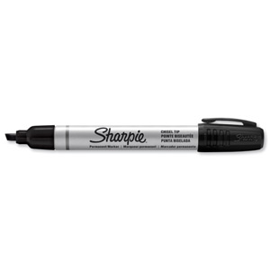 Sharpie Metal Permanent Marker Small Chisel Tip 4.0mm Line Black Ref S0945770 [Pack 12] Ident: 90A