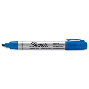 Sharpie Metal Permanent Marker Small Chisel Tip 4.0mm Line Blue Ref S0945780 [Pack 12] Ident: 90A