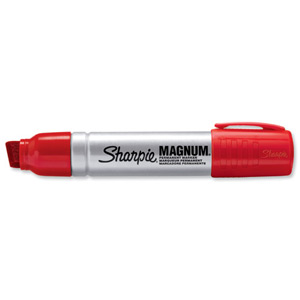 Sharpie Metal Permanent Marker Large Chisel Tip 14.8mm Line Red Ref S0949870 [Pack 12] Ident: 90E