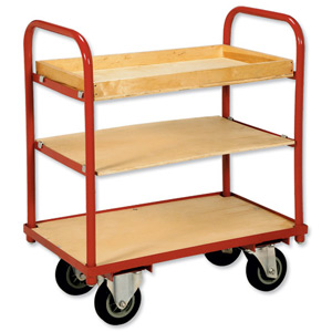 RelX Three Shelf Trolley Capacity 250kg Ref TC1141 Ident: 505C