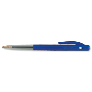 Bic M10 Clic Ball Pen Retractable 1.0mm Tip 0.3mm Line Blue Ref 1199190121 [Pack 50]