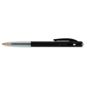 Bic M10 Clic Ball Pen Retractable 1.0mm Tip 0.3mm Line Black Ref 1199190125 [Pack 50] Ident: 81C
