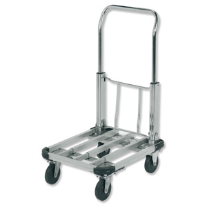 RelX Platform Truck Lightweight Aluminium Adjustable Capacity 100kg Foot Size W415xL500-725mm Ref PH153 Ident: 505E