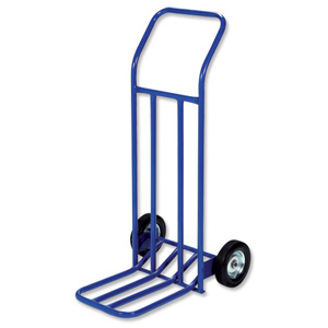 RelX Hand Trolley General Capacity 160kg Wheel 205mm Foot Size W565xL640mm Blue Ref HT1585 [287998]